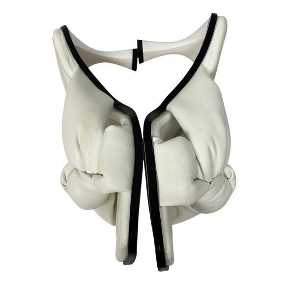 Circus Sam Edelman White Leather Sim Heeled Sandals 9 - Picture 3 of 7